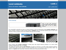 Tablet Screenshot of levne-notebooky.nazisk.cz
