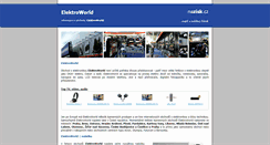 Desktop Screenshot of elektroworld.nazisk.cz